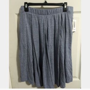NWT LulaRoe Madison skirt XL heathered blue gray